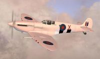 Screenshot of Spitfire FR MKIX MK716 in flight.