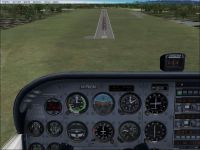 Screenshot of plane approaching ABO Airport.