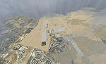 Aerial view of Kuwait International Airport.