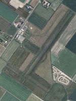 Aerial view of Texel Airport.