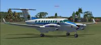 Screenshot of Bluegrass Airlines King Air 350 on the ground.