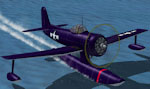 Screenshot of Curtiss SC-1 Seahawk on the water.