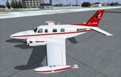 Screenshot of Era Alaska Piper PA-31 Cheyenne on the ground.