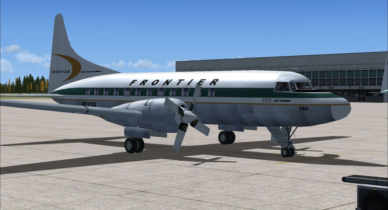 Frontier Convair 580 For FSX