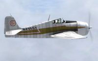 Screenshot of Grumman F6F Hellcat 'Little Nugget' in flight.