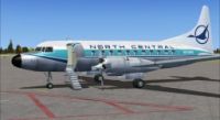 Screenshot of North Central Convair 580 on the ground.