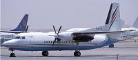 Photograph of Palestinian Airlines Fokker 50.
