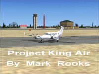 Screenshot of Project King Air 350 on runway.