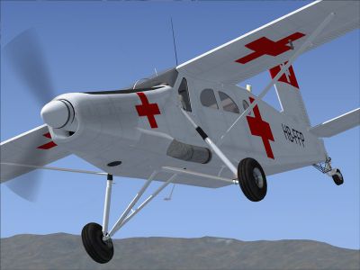 Screenshot of Red Cross Pilatus PC-6C_H2 Porter in flight.