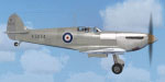 Side view of Spitfire MK IA Prototype K5054 in flight.