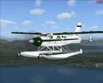 Screenshot of Viking Emerald DeHavilland Turbo Beaver in flight.