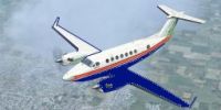 Screenshot of Western Beechcraft Air King Air 350 in flight.