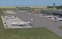 View of Cape Town International Airport scenery.