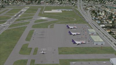 Aerial view of Fort Lauderdale/Hollywood International Airport.