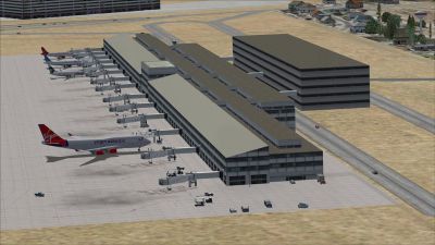 View of McCarran International Airport.
