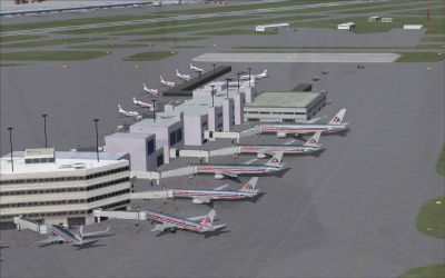 View of Miami International Airport, Florida (FL).