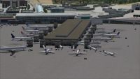 View of Fiumicino International Airport.