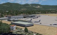 View of San Giusto Airport, Pisa, Italy.