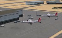 View of Adelaide International Airport, South Australia.