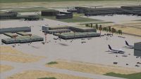 Aerial view of George Bush Intercontinental Airport, Texas (TX).