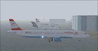 Screenshot of Austrian Airlines A321-211 on the ground.