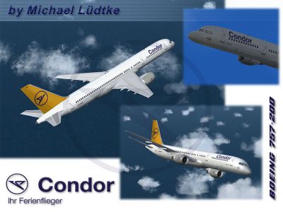 A collection of images of Condor Boeing 757-200.