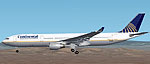 Screenshot of Continental Airbus A330-300.