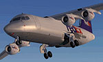 Screenshot of BAE 146-200 QT in the air.