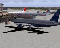 Screenshot of Boeing 777-300 at the ground.