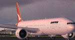 Screenshot of Qantas Boeing 777-300ER.
