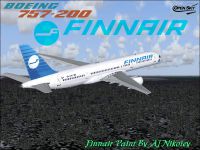 Screenshot of Finnair Boeing 757-200 in flight.