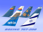 Israel Airlines Boeing tail decals.