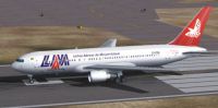 Screenshot of Mozambique Airlines Boeing 767-200 on runway.