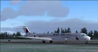 Screenshot of Nordic Airlink MD-83 on the ground.