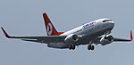 Screenshot of Turkish Airlines Boeing 737-700 in flight.