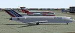 Screenshot of 1980's Air France Boeing 727-200 on the ground.
