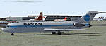 Screenshot of 1980's Boeing 727-200 on the ground.