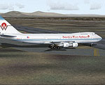 Screenshot of AWA Boeing 747-200 on the ground.