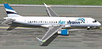 Screenshot of Aer Arann Embraer EMB 190 on runway.