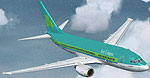 Screenshot of Aer Lingus Boeing 737-500 in flight.