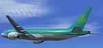 Screenshot of Aer Lingus Boeing 777-200ER in flight.