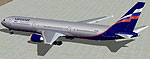 Screenshot of Aeroflot Boeing 767-300 on the ground.