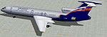 Screenshot of Aeroflot Tupolev Tu-154 on the ground.