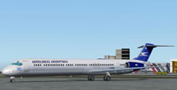Screenshot of Aerolineas Austral MD-80 on the ground.