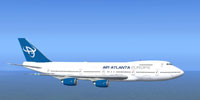 Screenshot of Air Atlanta Europe Boeing 747-200 in flight.