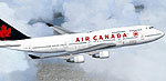 Screenshot of Air Canada Boeing 747-451 in flight.