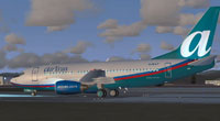 Screenshot of AirTran Boeing 737-700 on the ground.