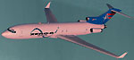 Screenshot of Amerijet Boeing 727-200 in flight.