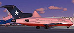 Screenshot of Aviogenex Boeing 727-200 on the ground.
