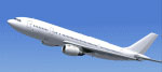 Screenshot of plain white SGA A300B4-200 in flight.